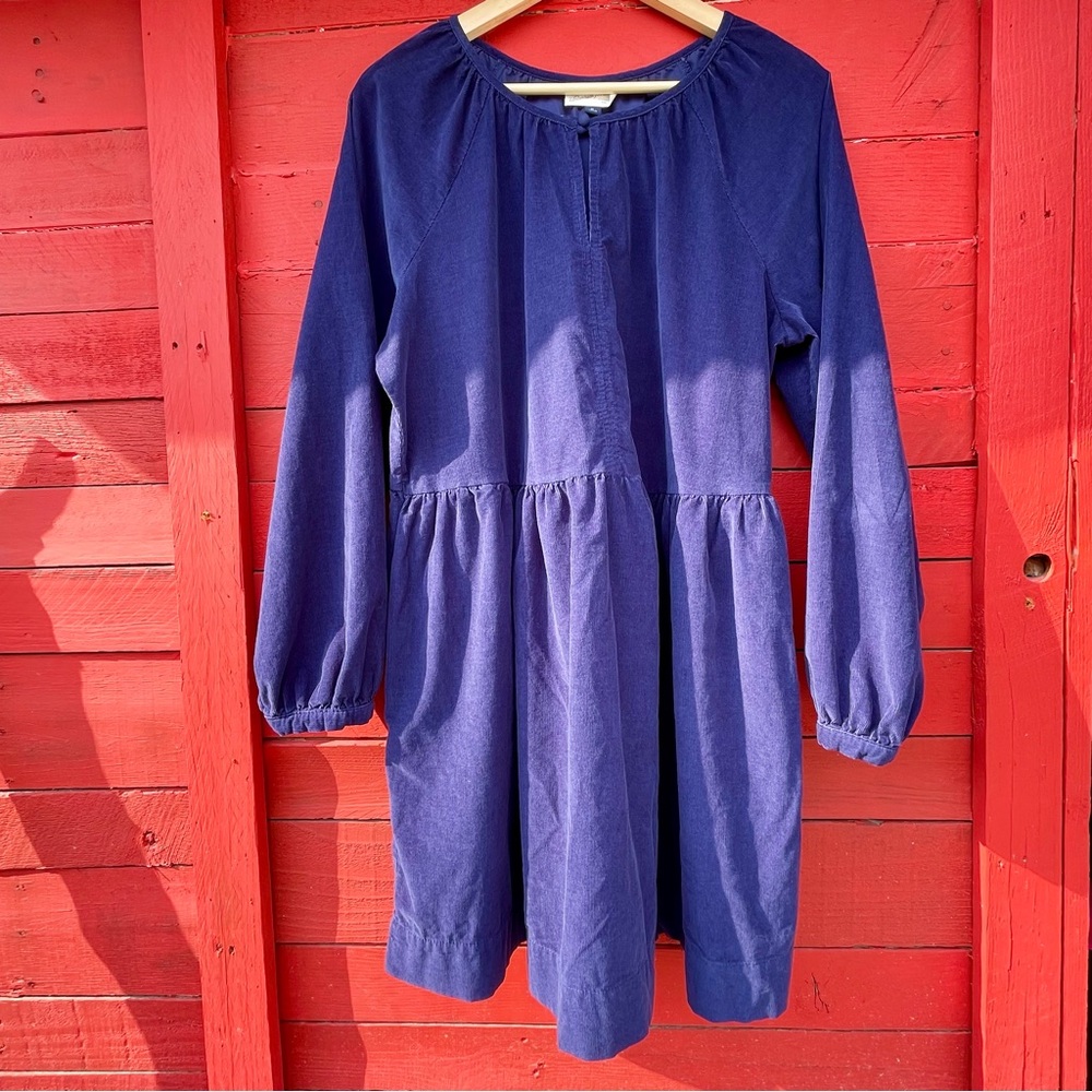 Universal Thread cotton corduroy long sleeve peplum dress